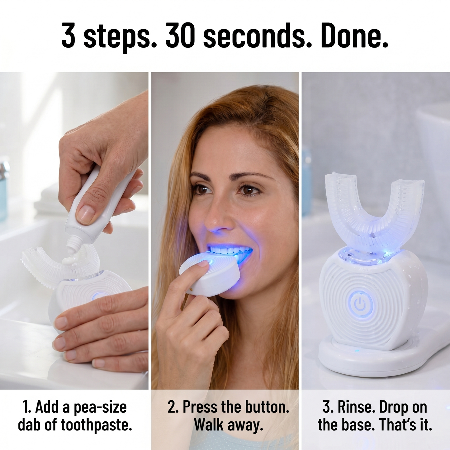 SonicBeam™ Complete — Clean All Teeth Simultaneously in 30 Seconds Hands-Free