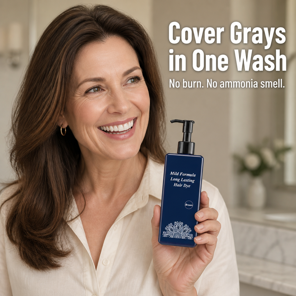 VividAura™ — Conceal Stubborn Grays in a Single Wash Without Scalp Irritation
