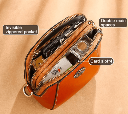 Velaire™ Leather Crossbody — Own Every Moment with Effortless Style and Timeless Confidence