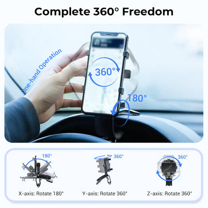 HaloMount™ — Experience Rock-Solid Grip and Effortless Phone Access for Safer, Stress-Free Drives