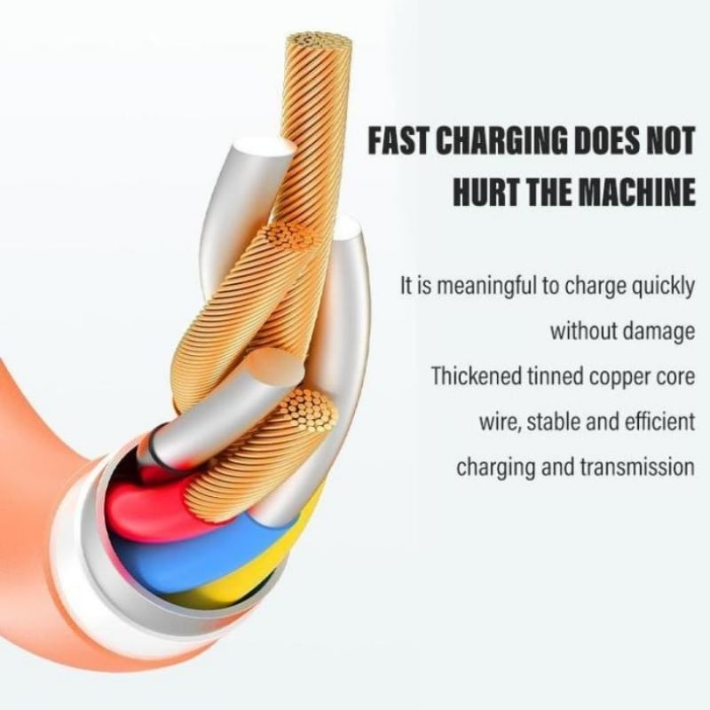 GlowLink - Fast Charging Cable with 540° Rotation and Illuminated Lights