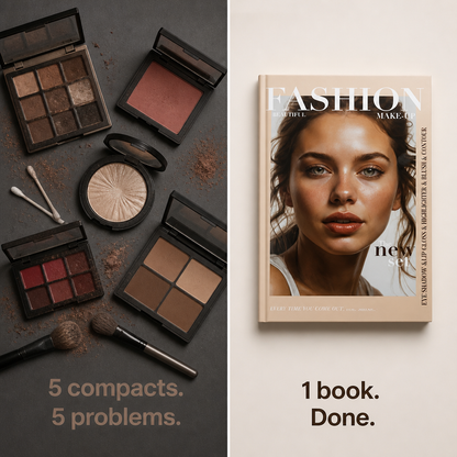 Lumiéra Palette™ — Pack a Complete 67-Shade Makeup Studio in a Sleek Book