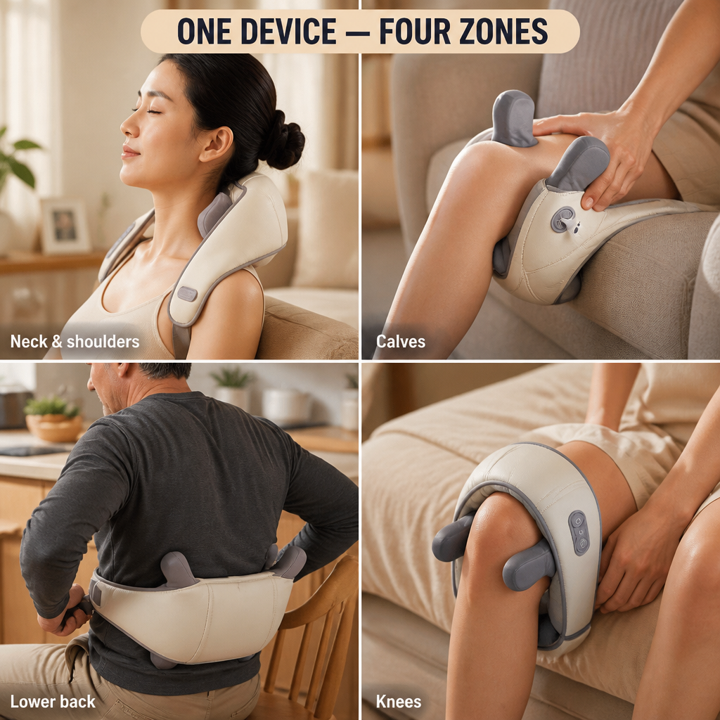 SensaWave™ — Melt Neck and Shoulder Knots with Warm Shiatsu Hands