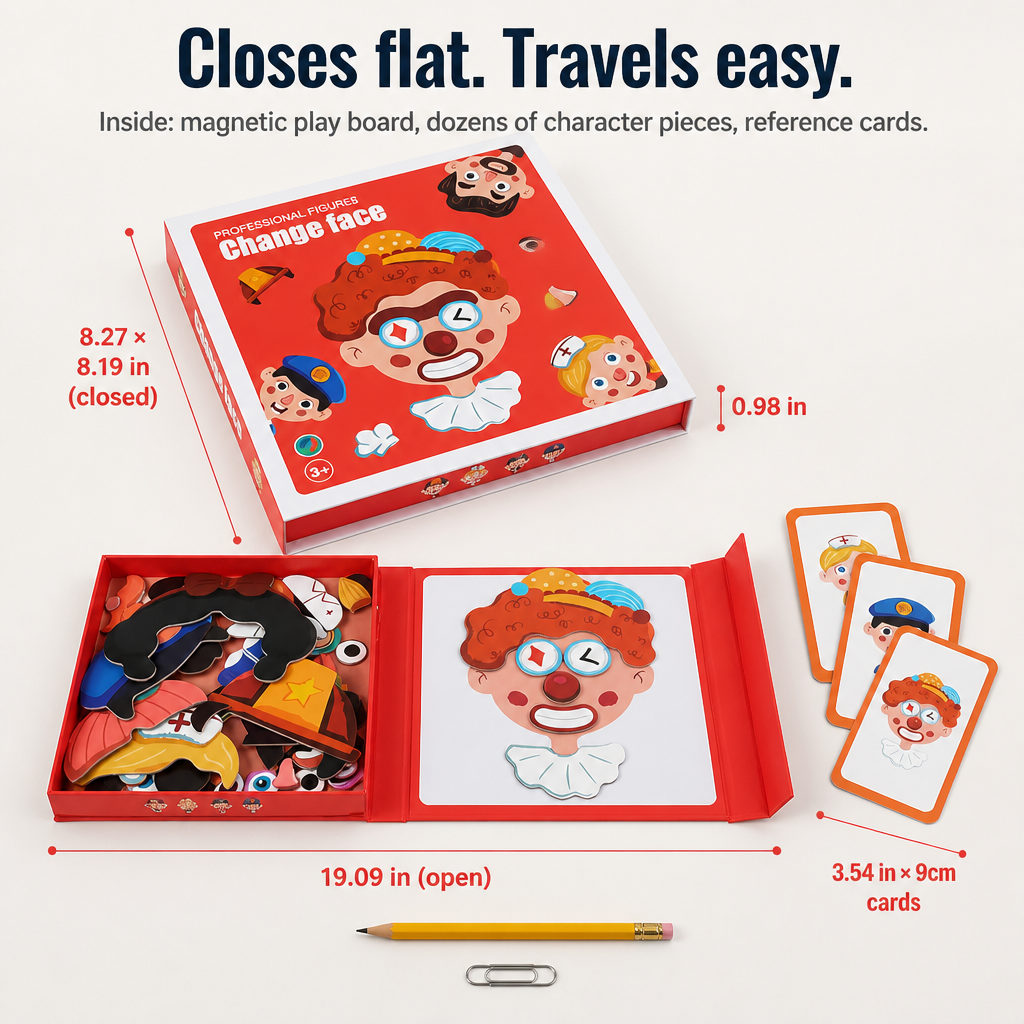 EmotionCraft™ — Create Infinite Magnetic Characters That Keep Kids Away from Screens