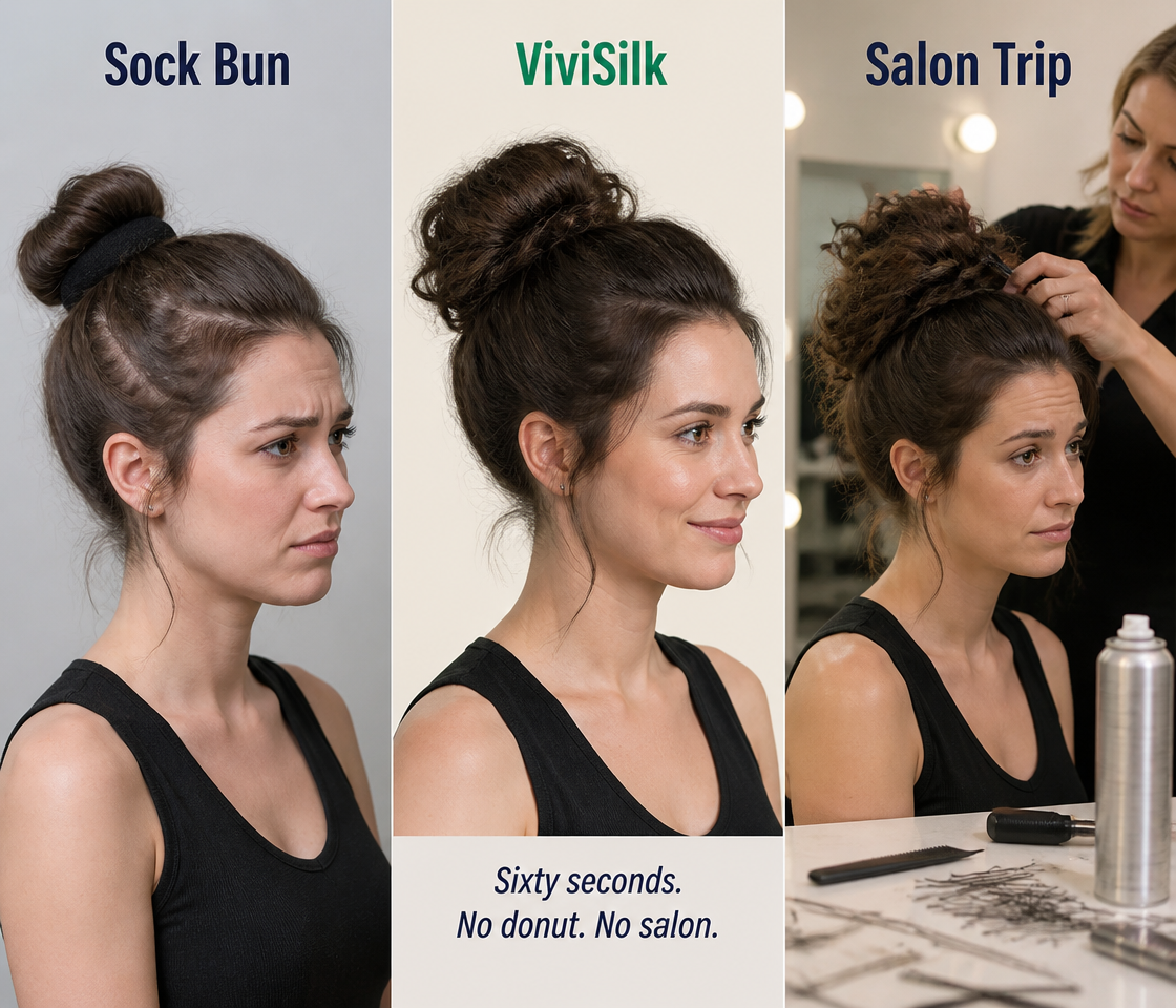 ViviSilk™ — Twist, Wrap & Style a Perfect Messy Bun in 60 Seconds