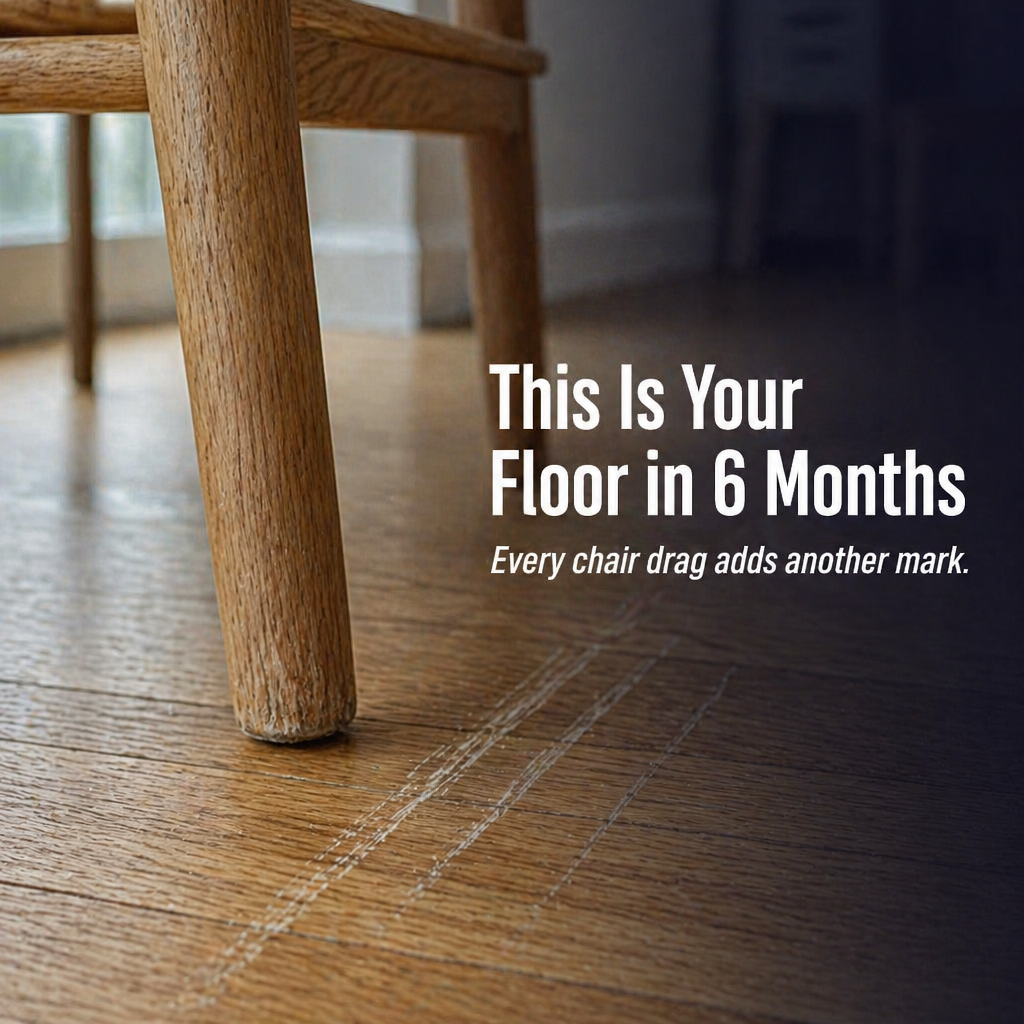 GlideGuard™ — Embrace Each Chair Leg, Mute Every Creak, Protect Every Floor