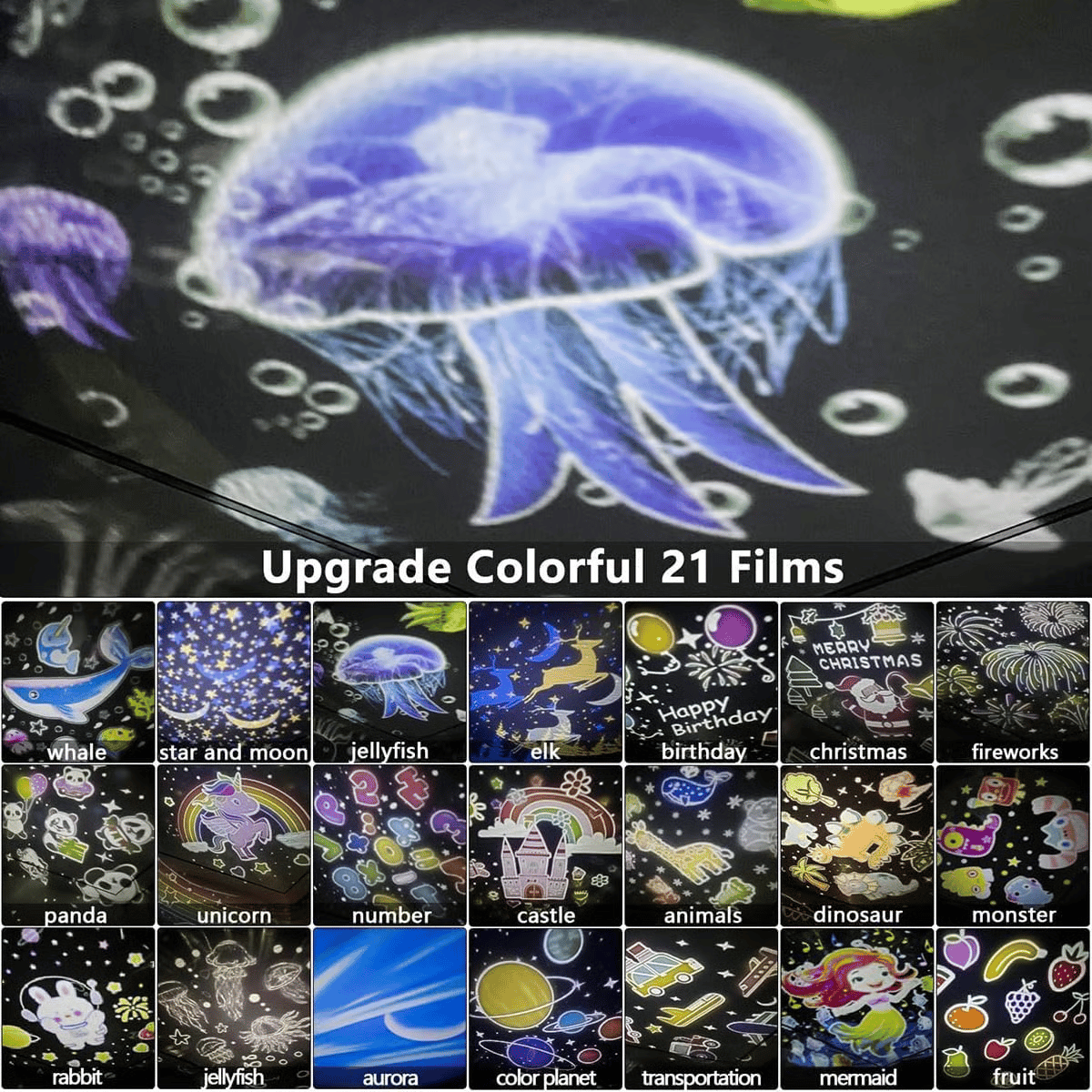 LumaNest™ 15-Film Baby Projector — Transform Bedtime into a Magical, Fear-Free Adventure