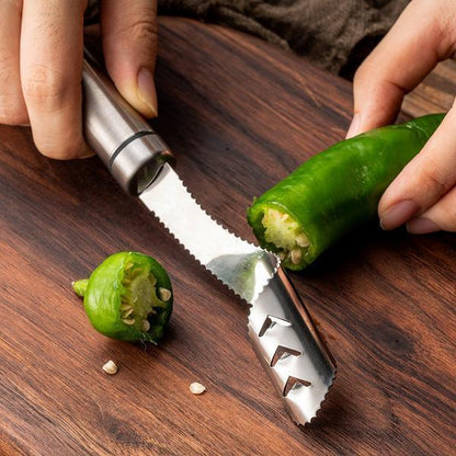 BlazeCore™ Pepper Corer — Slice Like a Pro and Enjoy Mess-Free Kitchen Magic Every Time