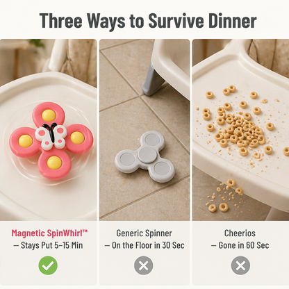 Magnetic SpinWhirl™ — Attach, Twirl & Halt the Toddler Tantrum Instantly