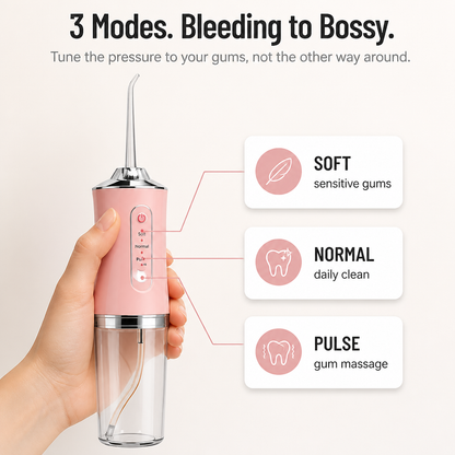 HydraPulse™ — Zap Plaque & Bleeding-Gum Buildup Between Close Teeth Instantly