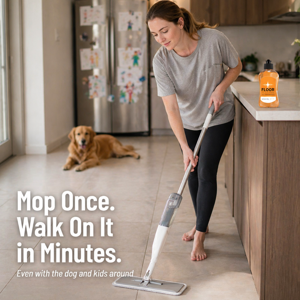 FloorLuxe™ — Mop Bamboo, Tile, and Wood Without the Sticky Chemical Residue