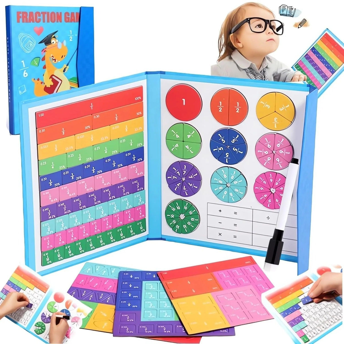 LumoLearn™ Fraction Magnet Set — Ignite Your Child’s Joyful Mastery of Fractions and Unstoppable Confidence
