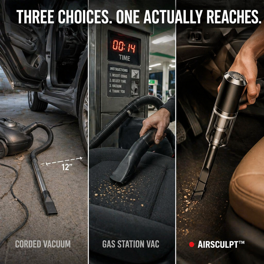 AirSculpt™ Cordless Master — Lift Dust, Crumbs & Pet Hair From Every Concealed Corner | 9000Pa Suction