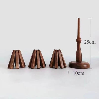 Premium Walnut Wood Mat