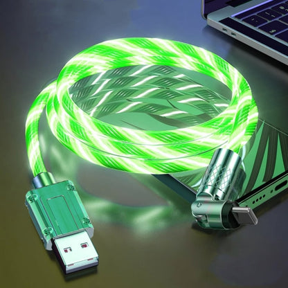 GlowLink - Fast Charging Cable with 540° Rotation and Illuminated Lights