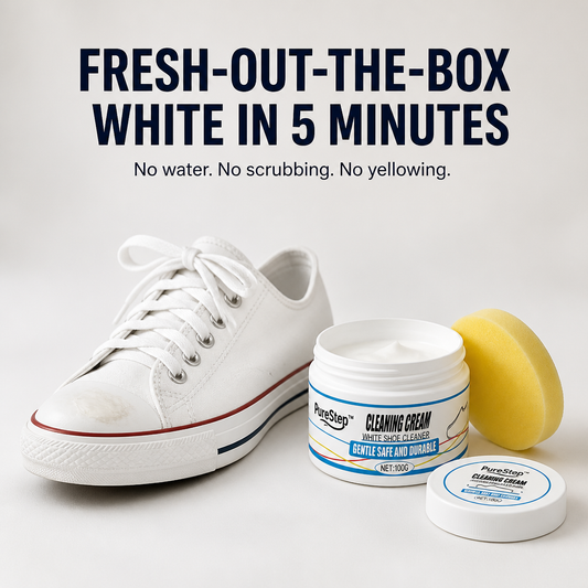 PureStep™ — Remove Dingy Yellow Stains & Revive White Sneakers in 5 Minutes
