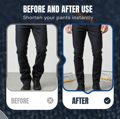 FlexSeal™ — Instant No-Sew Hems That Hold Firm and Feel Like New