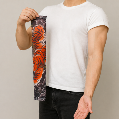 ArborSkin™ – UPF 50+ Sun Shield Arm Sleeve with Japanese Tattoo Design