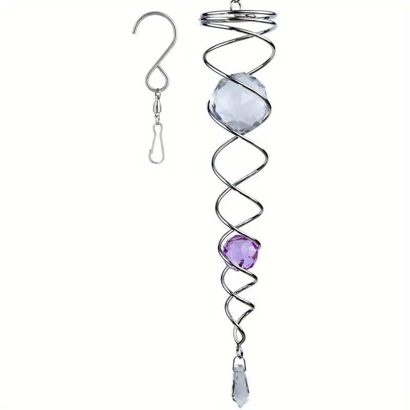 1+1 FREE | CrystalTwister™ - Metal Spiral Crystal Wind Chime [Final Day Discount]