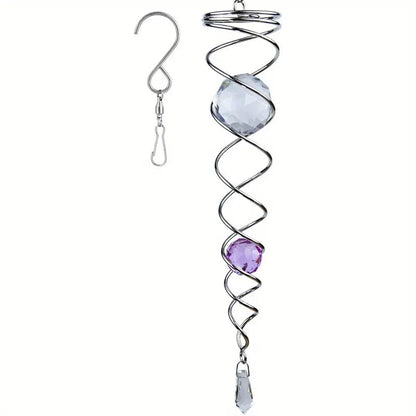 1+1 FREE | CrystalTwister™ - Metal Spiral Crystal Wind Chime [Final Day Discount]