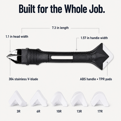 SilqueBlend™ 3-in-1 Caulk Tool — Master Flawless, Fingerprint-Free Caulk Lines in One Smooth Move