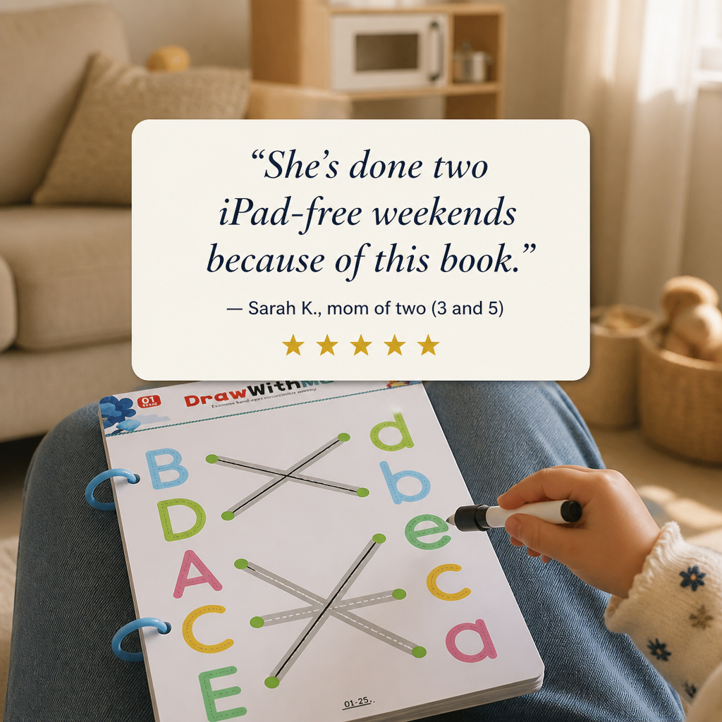 ScribbleRise™ — Swap Tablet Hours for Tracing Time Your Child Wants to Replay