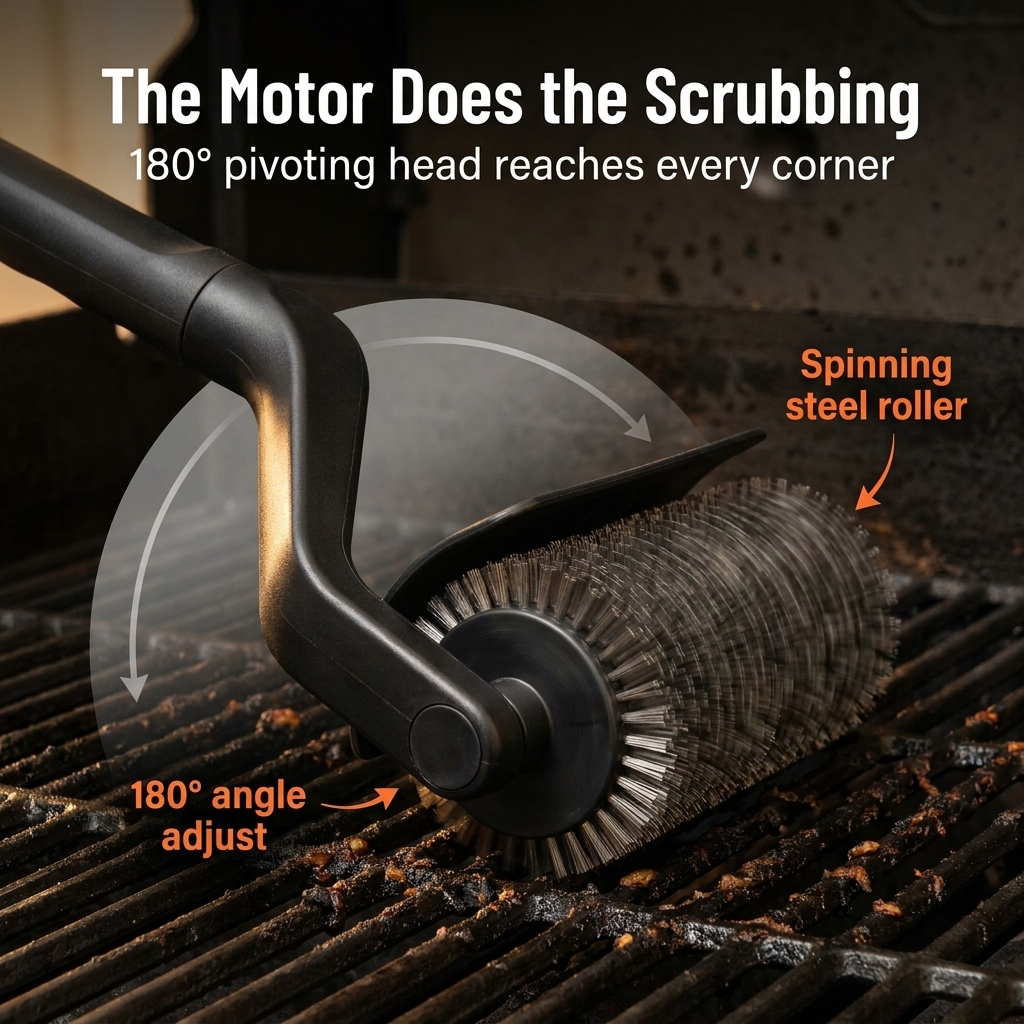 TurboGrillPro™ — Whirl Away Stubborn Grease Fast, No Scrubbing Needed