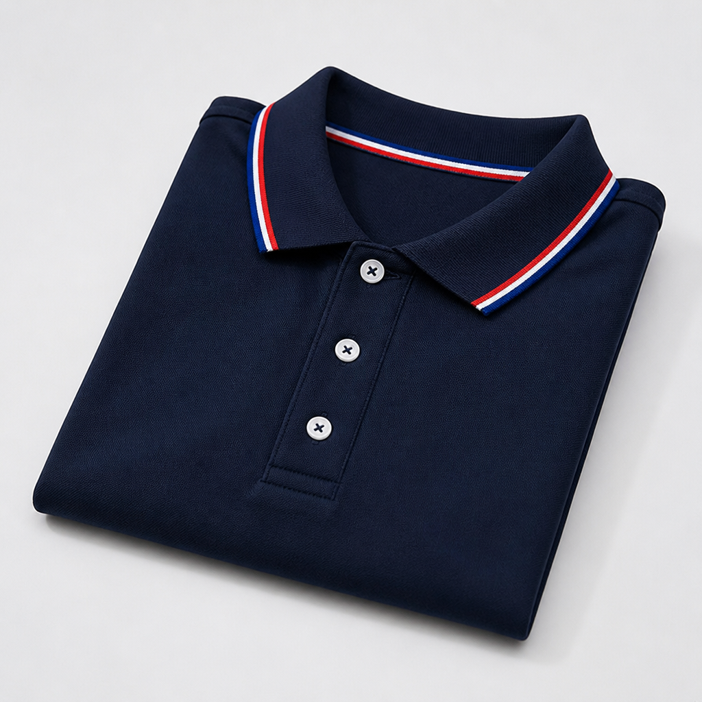 ValorCore™ – Classic Polo Shirt Set, Wrinkle-Resistant with Signature Striped Collar