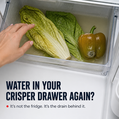 ClearFlowPro™ — Eliminates Concealed Drain Grime and Permanently Prevents Fridge Water Buildup
