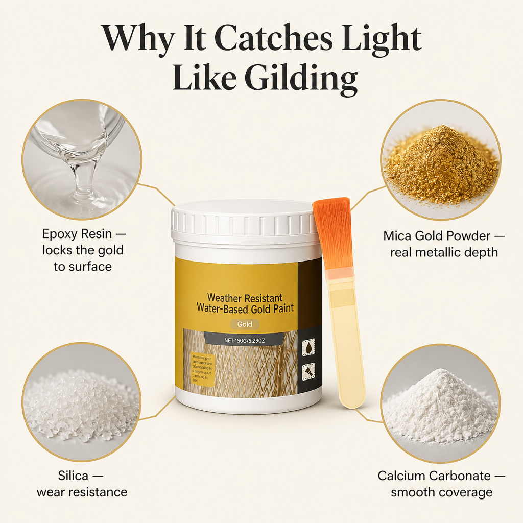 BrilliqueGlo™ — Paint On Gleaming Gold That Turns Thrift Finds Into Antiques