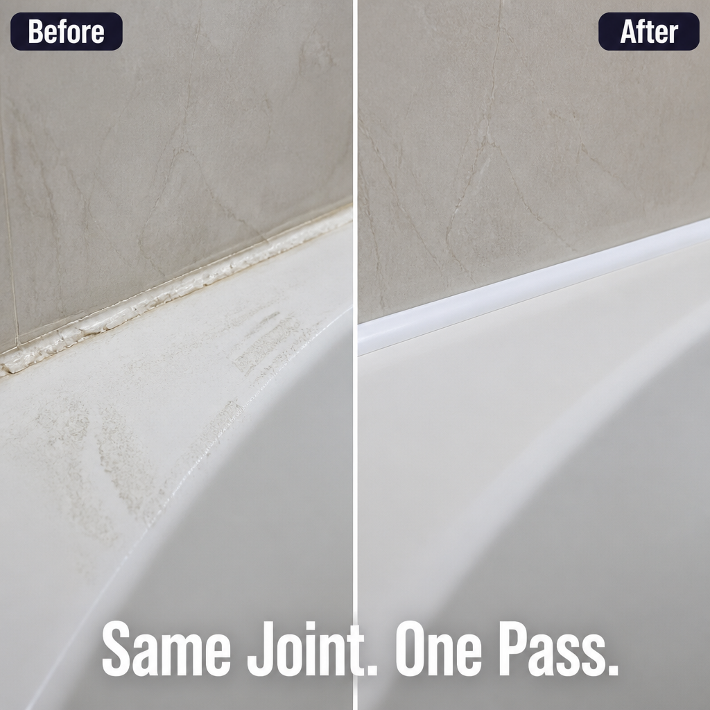 SilqueBlend™ 3-in-1 Caulk Tool — Master Flawless, Fingerprint-Free Caulk Lines in One Smooth Move