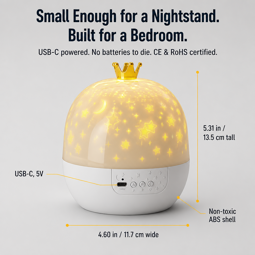 RadiantDreams™ — Put an End to Bedtime Struggles With 24 Sky and Ocean Projection Scenes