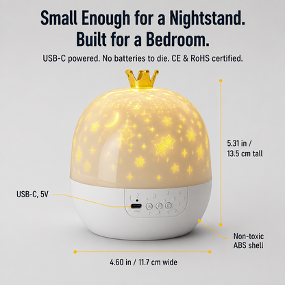 RadiantDreams™ — Put an End to Bedtime Struggles With 24 Sky and Ocean Projection Scenes