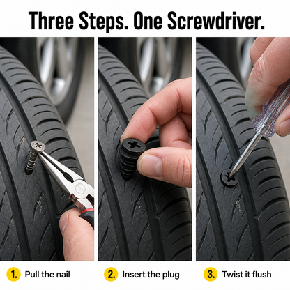 VeloShield™ — Repair Roadside Flats in 60 Seconds No Tow Truck Needed