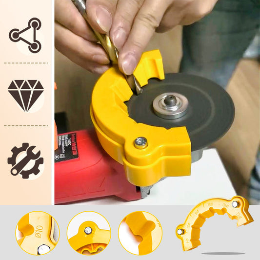 Precisely sharpen your metal drill bits in seconds