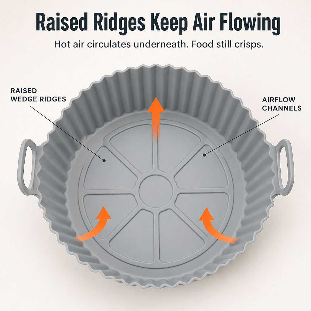 CrispaMat™ — Trap the Grease and Forget Air Fryer Scrubbing Forever