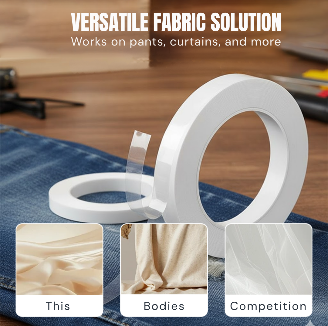 FlexSeal™ — Instant No-Sew Hems That Hold Firm and Feel Like New