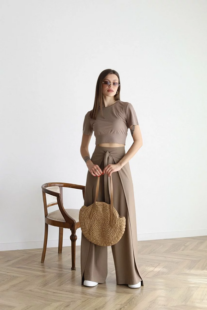 Lina™ – Linen Pants with Wide Cut