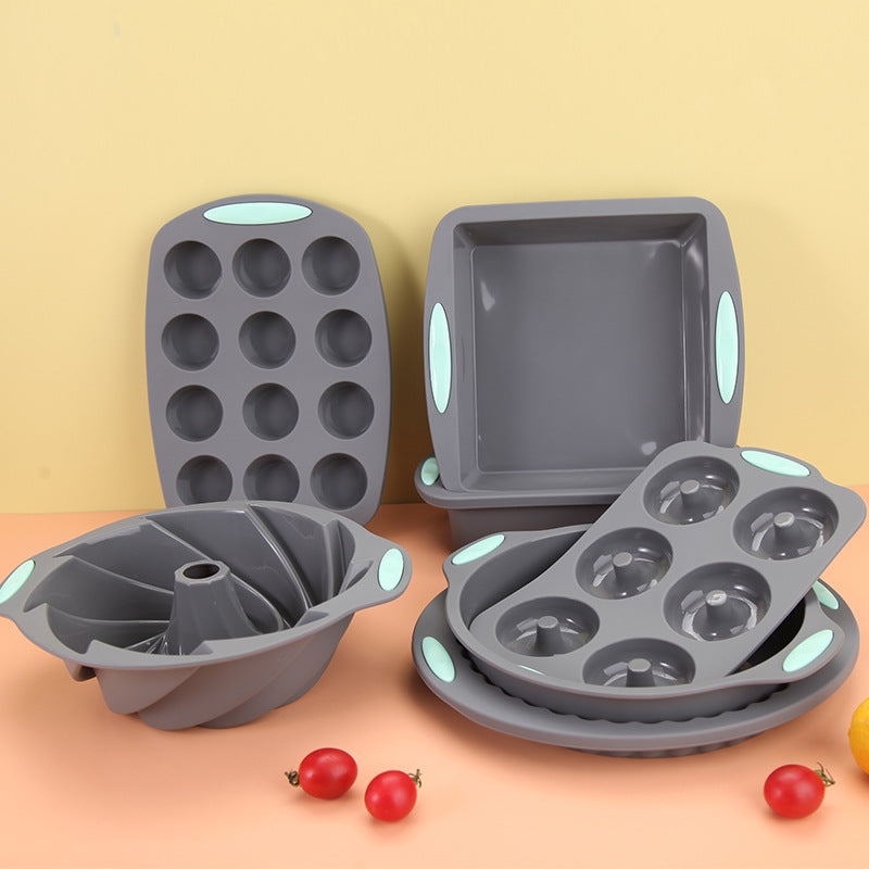 Silicone Cake Mold Set for Convenient Baking