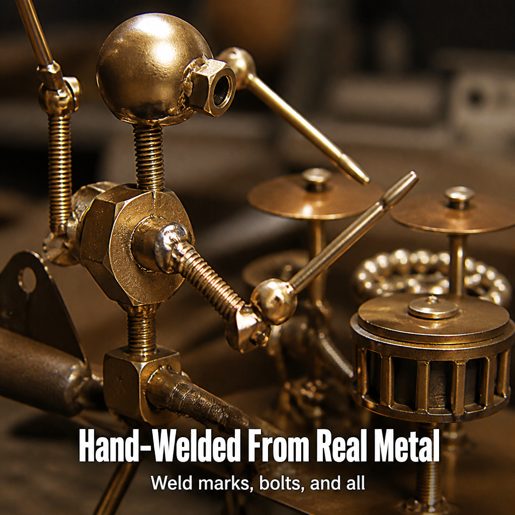 IronPulse™ Kinetic Drummer Spinner — Ignite Your Garden with Mesmerizing Wind-Driven Beats