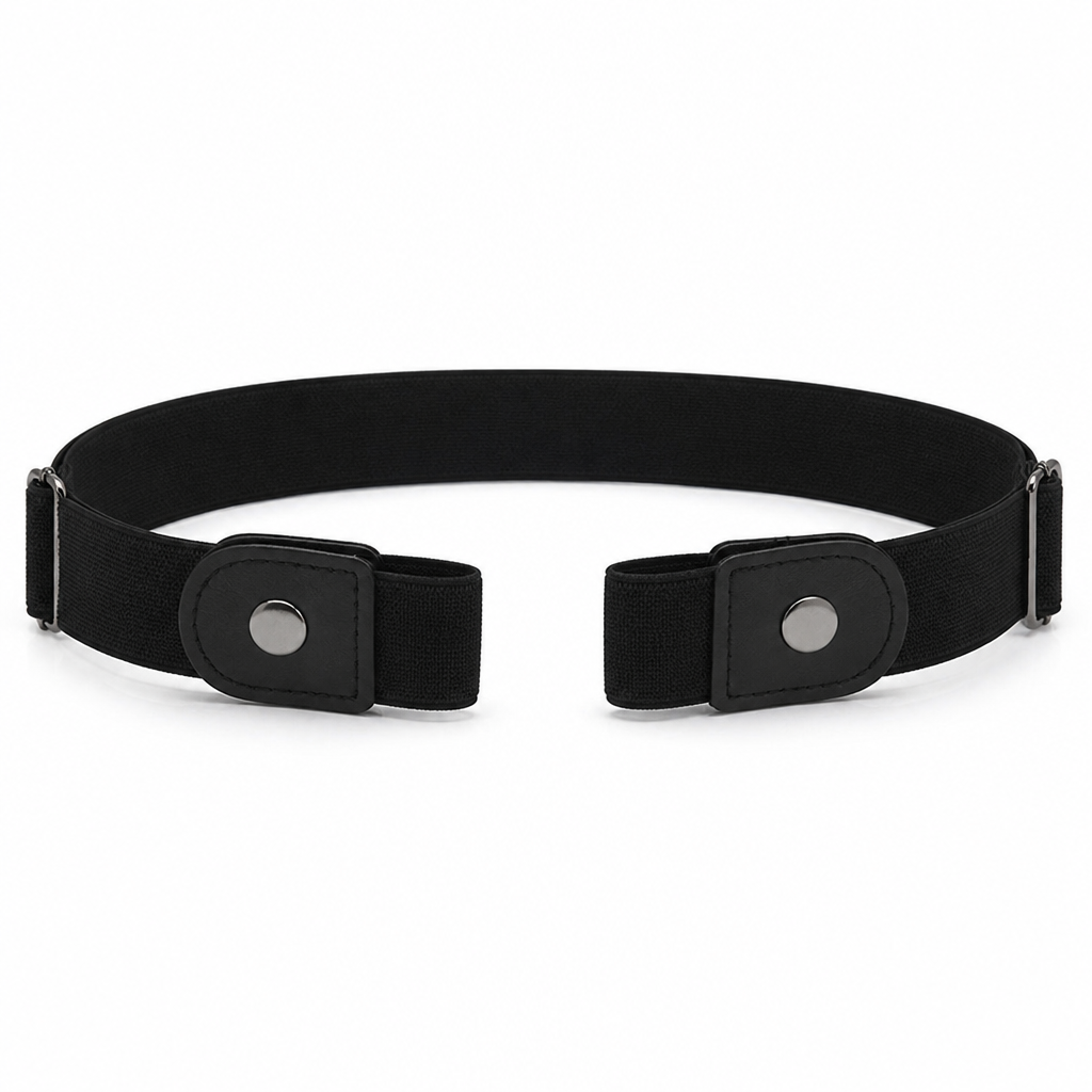 FlexiStride™ – Snapless Stretch Belt with Hidden Closure
