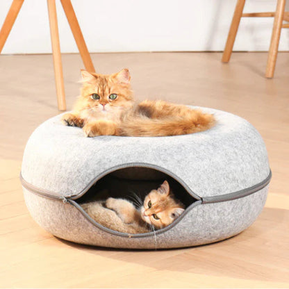 CatDome - Donut-Shaped Cat Tunnel Bed