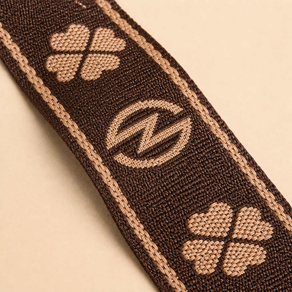VieraBelle™ – Compact Structured Crossbody Bag with Bold Patterned Strap