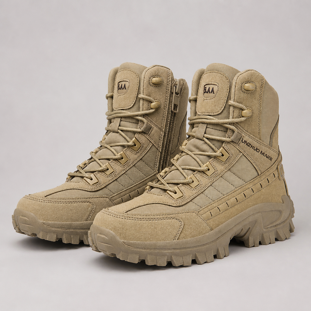 VortexTrail™ – Tactical Side-Zip Footwear with Slip-Resistant Rugged Sole