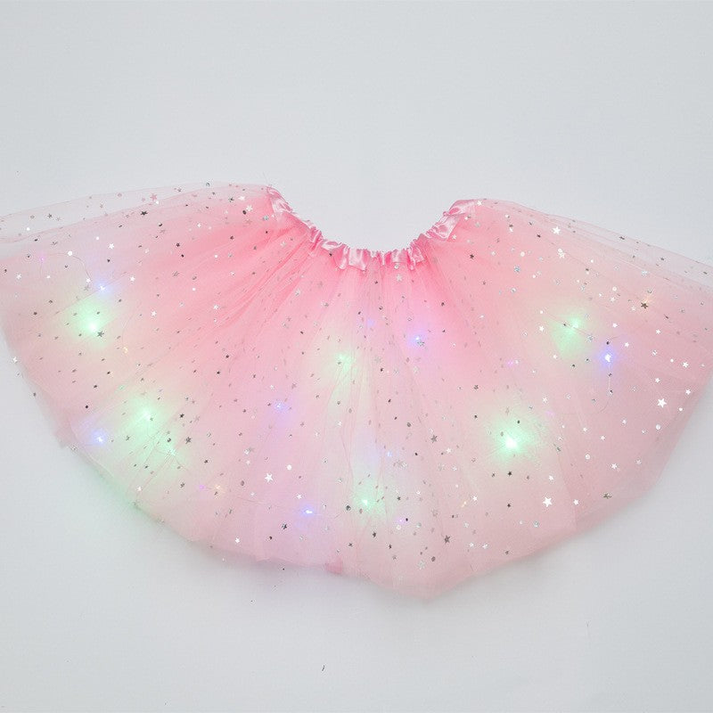 GlintWhirl™ LED Tutu Skirt — Light Up Every Step with Featherlight Comfort and Unstoppable Sparkle