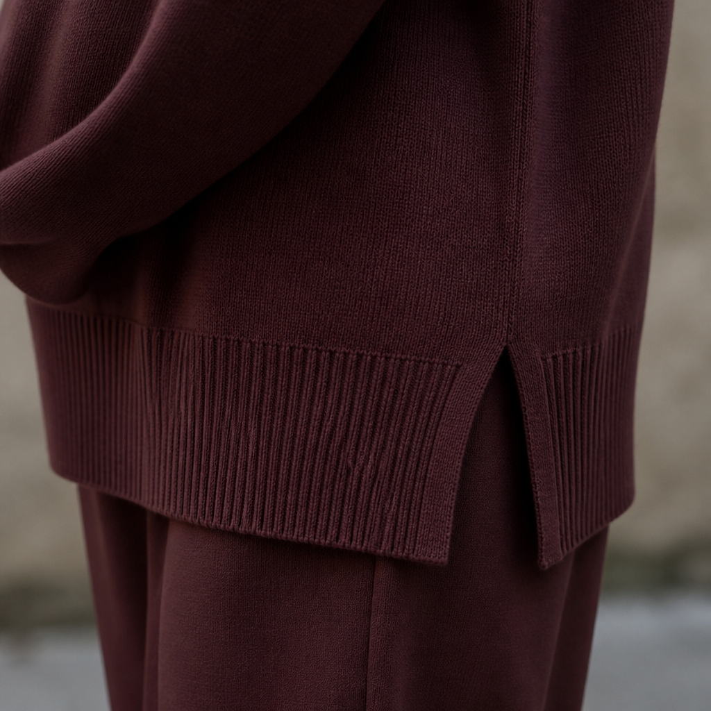 SilvaEase™ – Comfy Oversized Sweater with Wide-Leg Pant Set