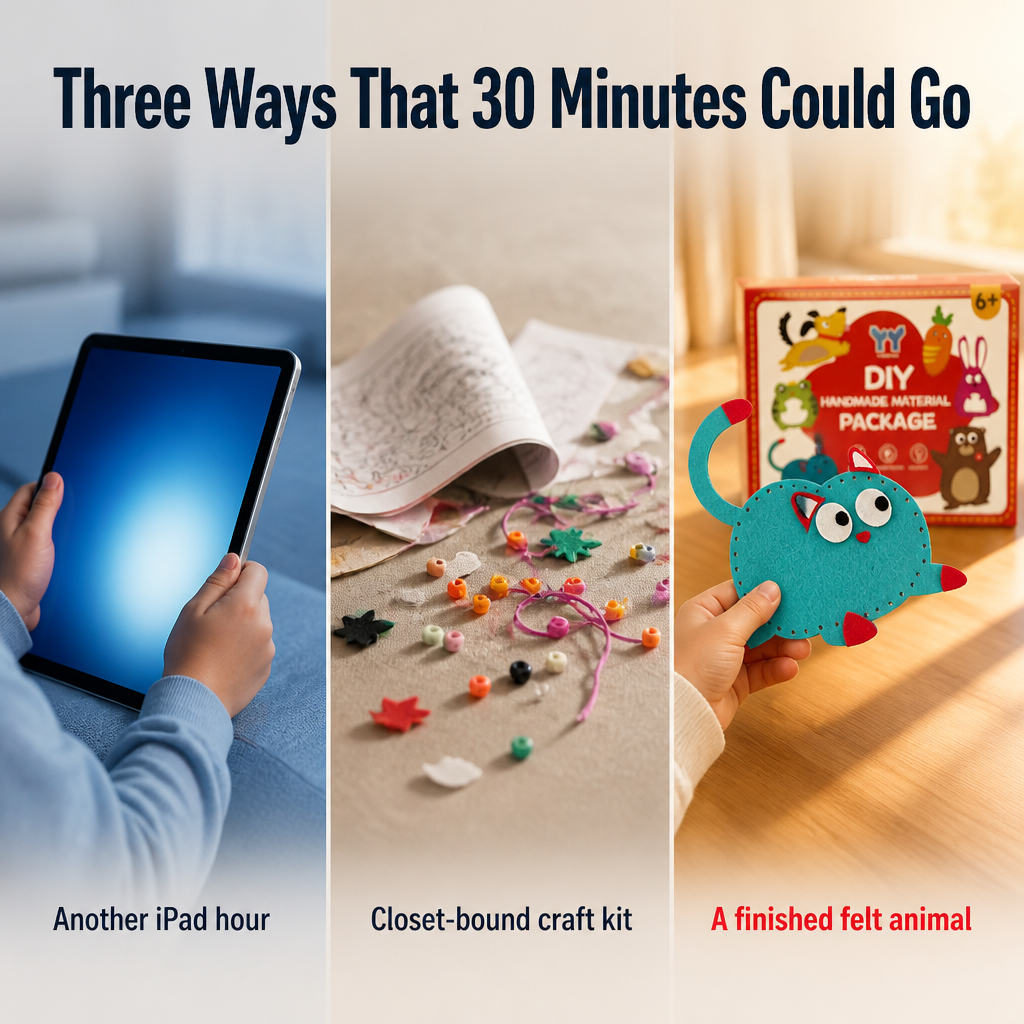 WhizKidz StitchCraft™ — Swap Screen Fights for Calm, Engaged Crafting That Endures