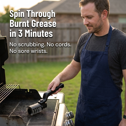 TurboGrillPro™ — Whirl Away Stubborn Grease Fast, No Scrubbing Needed