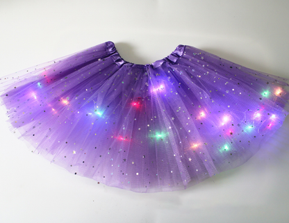 GlintWhirl™ LED Tutu Skirt — Light Up Every Step with Featherlight Comfort and Unstoppable Sparkle