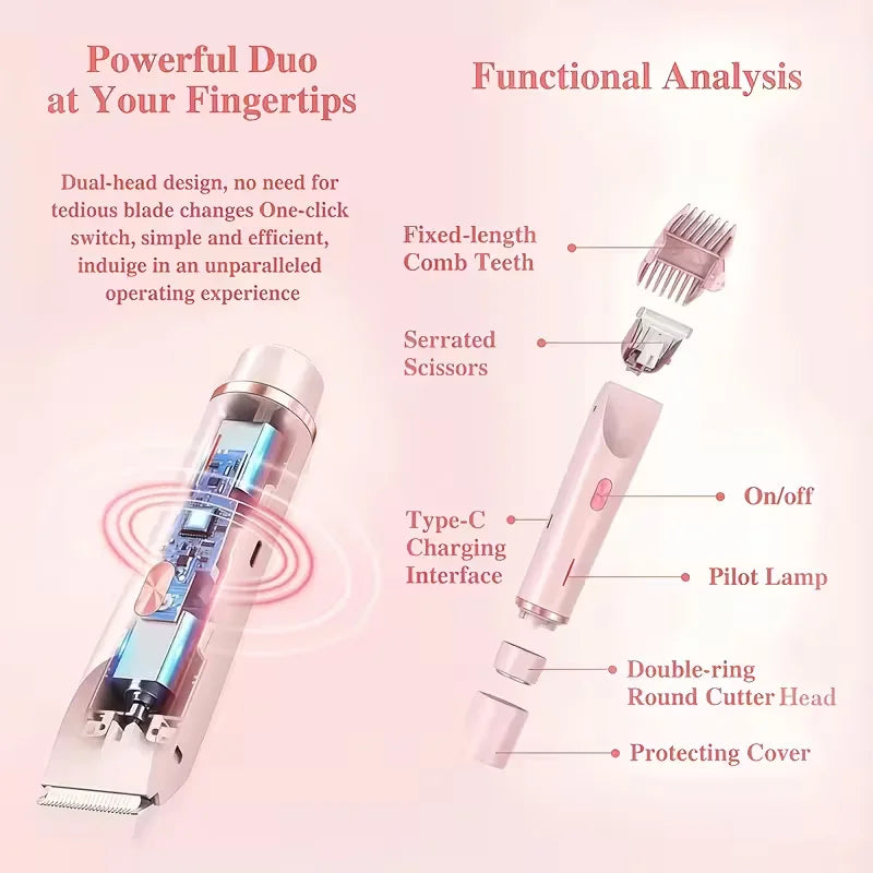 SilqueEase™ Precision Shaver — Experience Effortless, All-Day Silky Smoothness Without a Trace of Pain